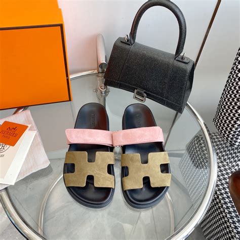 hermes ostrich slippers|hermes chypre sandals.